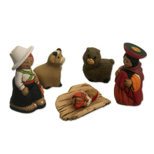Load image into Gallery viewer, Traditional Andean Nativity Scene from Peru - Andean Christmas Scene | NOVICA