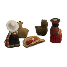 Load image into Gallery viewer, Traditional Andean Nativity Scene from Peru - Andean Christmas Scene | NOVICA