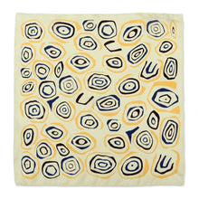 Load image into Gallery viewer, Balinese Hand Crafted 100% Silk Bandana in Yellow and Black - Muse | NOVICA