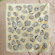 Load image into Gallery viewer, Balinese Hand Crafted 100% Silk Bandana in Yellow and Black - Muse | NOVICA