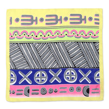 Load image into Gallery viewer, Printed Balinese Silk Bandana - Statistic | NOVICA
