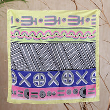 Load image into Gallery viewer, Printed Balinese Silk Bandana - Statistic | NOVICA