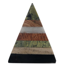Load image into Gallery viewer, Layered Gemstone Pyramid Sculpture from Peru - Spirit Pyramid | NOVICA