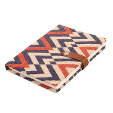 Load image into Gallery viewer, Cotton and Leather Journal with Handmade Paper - High-Rise | NOVICA