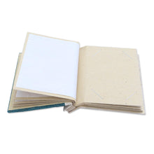 Load image into Gallery viewer, Natural Fiber Dolphin Journal in Blue - Pisces Sign in Blue | NOVICA