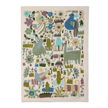 Load image into Gallery viewer, Chain-Stitched Wool and Cotton Wall Hanging - Together Again | NOVICA