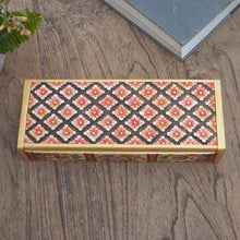 Load image into Gallery viewer, Hand-Painted Crocodile Wood Jewelry Box - Bedugul Gardens | NOVICA