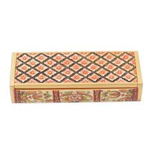 Load image into Gallery viewer, Hand-Painted Crocodile Wood Jewelry Box - Bedugul Gardens | NOVICA