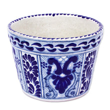 Load image into Gallery viewer, Artisan Crafted Ceramic Flower Pot - Puebla Arabesque | NOVICA