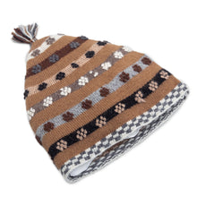 Load image into Gallery viewer, Hand Knit 100% Baby Alpaca Hat - Roots Inspiration | NOVICA
