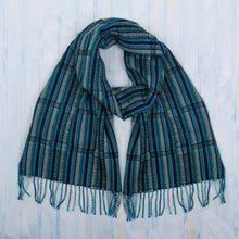 Load image into Gallery viewer, Hand Loomed Baby Alpaca Scarf - Huancayo Heritage | NOVICA