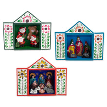 Load image into Gallery viewer, Mini Holiday-Themed Retablos - Holiday Traditions | NOVICA