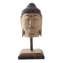 Load image into Gallery viewer, Hand Carved Buddha Head Statuette - Sacred Buddha | NOVICA