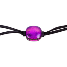 Load image into Gallery viewer, Handmade Fuchsia Glass Pendant Bracelet - Ethereal Fuchsia | NOVICA
