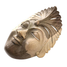 Load image into Gallery viewer, Hand Carved Balinese Hibiscus Wood Mask - Balinese Masque | NOVICA