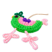 Load image into Gallery viewer, Handmade Crocheted Chicken Ornaments (Pair) - Cheeky Chickens | NOVICA