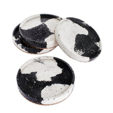 Load image into Gallery viewer, Round Grey Concrete Coasters (Set of 4) - Modern Diversion | NOVICA
