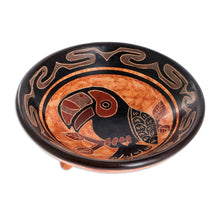 Load image into Gallery viewer, Pre-Hispanic Replica Terracotta Toucan Ceramic Catchall - Chorotega Toucan | NOVICA