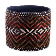 Load image into Gallery viewer, Handwoven Wide Cuff Bracelet - Powerful Source | NOVICA
