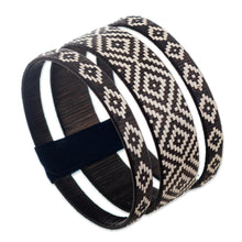 Load image into Gallery viewer, Woven Natural Fiber Cuff - Community of Peace | NOVICA