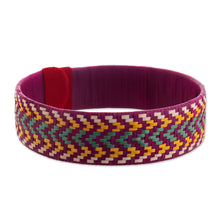 Load image into Gallery viewer, Natural Fiber Handmade Cuff Bracelet - Between Mountain and River | NOVICA