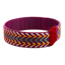 Load image into Gallery viewer, Natural Fiber Handmade Cuff Bracelet - Between Mountain and River | NOVICA