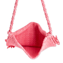 Load image into Gallery viewer, Handwoven Eco Friendly Pink Shoulder Bag from Costa Rica - Cartago Pink | NOVICA