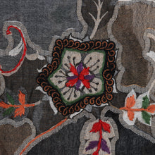 Load image into Gallery viewer, Hand-Embroidered Wool Shawl with Floral Motif - Fall Weather | NOVICA