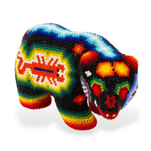 Load image into Gallery viewer, Huichol Beaded Bear Figurine - Scorpion Bear | NOVICA