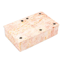 Load image into Gallery viewer, Light Rose Marble 28-Piece Domino Set Mexico - Pink Domino | NOVICA
