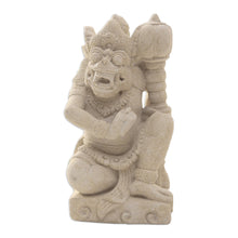 Load image into Gallery viewer, Handcrafted Balinese Sandstone Statuette - General Hanoman | NOVICA