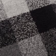 Load image into Gallery viewer, Grey Plaid Alpaca Blend Boucle Throw with Fringe from Peru - Grey Boucle | NOVICA