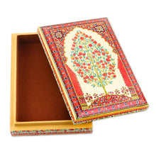 Load image into Gallery viewer, Artisan Crafted Tree Motif Jewelry Box - Kashmir Flavor | NOVICA