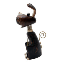 Load image into Gallery viewer, Handcrafted Albesia Wood Dog-Motif Statuette - Canine Wisdom | NOVICA
