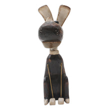 Load image into Gallery viewer, Handcrafted Albesia Wood Dog-Motif Statuette - Canine Wisdom | NOVICA