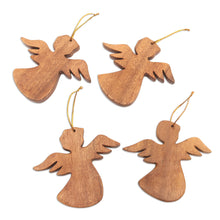 Load image into Gallery viewer, Artisan Crafted Angel Ornaments (Set of 3) - Heavenly Messengers | NOVICA