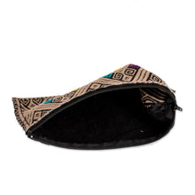 Load image into Gallery viewer, Hand Woven and Embroidered Clutch With Diamond Pattern - Woven Diamonds | NOVICA
