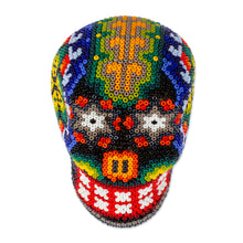 Load image into Gallery viewer, Handmade Huichol Skull Figurine - Peyote Memories | NOVICA