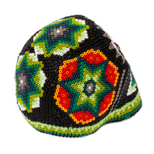 Load image into Gallery viewer, Artisan Crafted Huichol Skull Sculpture - Sierra Stars | NOVICA