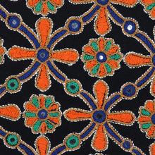 Load image into Gallery viewer, Embroidered Cotton Cushion Cover with Floral Motif - Palace Maze | NOVICA