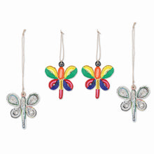 Load image into Gallery viewer, Eco-Friendly Dragonfly Ornaments (Set of 4) - Dragonfly Dreams | NOVICA