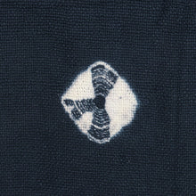 Load image into Gallery viewer, Navy Cotton Slub Throw with Tie-Dye Motif - Pacific Dreams | NOVICA