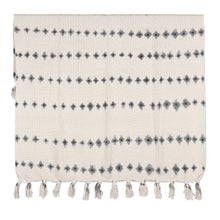 Load image into Gallery viewer, Tie-Dye Cotton Slub Throw from India - Diamond Waves | NOVICA