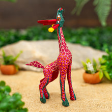 Load image into Gallery viewer, Stargazing Giraffe in Red