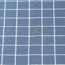 Load image into Gallery viewer, Blue-Grey Hand Woven Checkered Cotton Placemats (Set of 4) - Central Highlands Blue | NOVICA