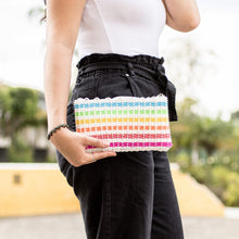 Load image into Gallery viewer, Handwoven Rainbow Colored Cosmetic Clutch Made - Revived Rainbow | NOVICA