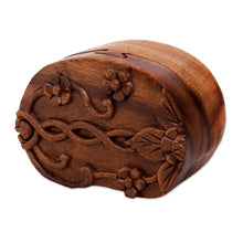 Load image into Gallery viewer, Decorative Suar Wood Puzzle Box - Autumn Treasure | NOVICA