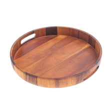 Load image into Gallery viewer, Hand Carved Raintree Wood Serving Tray - Hand and Foot | NOVICA
