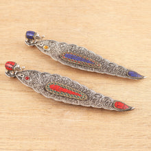 Load image into Gallery viewer, Elephant-Themed Aluminum Incense Holders (Pair) - Brilliant Elephant | NOVICA
