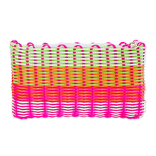 Load image into Gallery viewer, Recycled Central American Cosmetic Bag in Pink - Lollipop Swirl | NOVICA